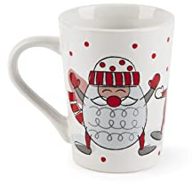 Excelsa, Set 4 Becher Snowman, 38 Cl.38, Steingut