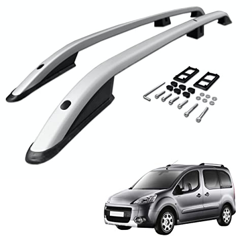 CHROMEMASTER | Les Barres de Toit | Compatibles avec Peugeot Partner 2007-2018 ; Conçus pour Le Montage de Barres de Toit, de coffres de Toit ou de Porte-vélos | Structure en Aluminium Durable