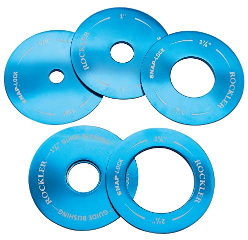 Snap-Lock Router Plate Insert Lock (5 Set) - Twist Locks for Router Table Insert Plate Fits Properly & Control Dust – Aluminum Router Table Insert Plate Accessories - No Tools Required to Install