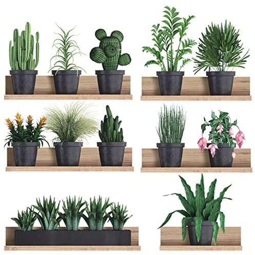 KAIRNE 3D Grüne Pflanze Wandtattoo,Wandtattoo für Wohnzimmer,PVC Grüne Blätter Wandsticker,Rosa Blumen Topfpflanze Wandaufkleber für Schlafzimmer,Pflanze Blumen Wandbild für Küche Büro Flur Wanddeko