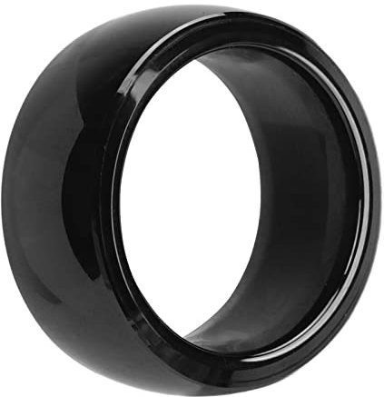 Keenso Anillo Inteligente R4, Anillo Inteligente R4 para Hombre, Anillo NFC de Cerámica Resistente Al Agua para Teléfonos Android, Hombres y Mujeres (Talla 12)