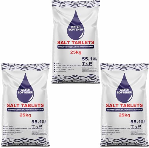 25 Kg Salt Tablets Water Softener Food Grade Compatible to All Water Softner Machines 100% Genuine British Salt Tablet 25KG Of Premium Quality Best For Laundry Kitchen Dish Washing (3)