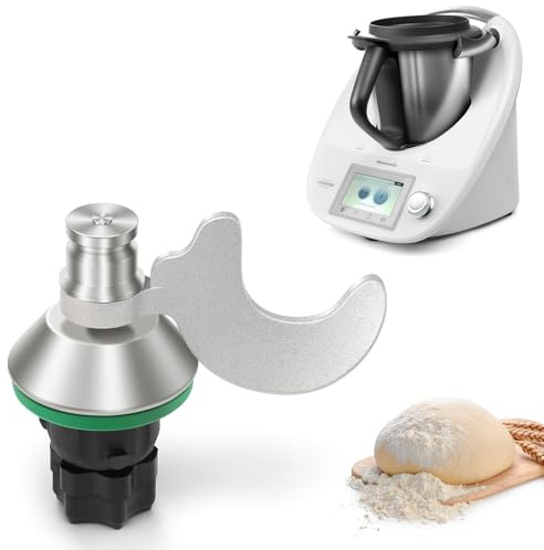 Inwee Teigmesser für Thermomix TM7, Mixmesser Ersatz Zubehör passend für Thermomix TM6,TM5,TMF,Edelstahl-Teigmischmesser,Kein Teig-Rückstand und Schmutzkontamination,Schnelle Reinigung des Teigmessers