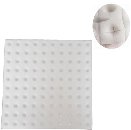 Generisch GREENinGRAY Hydroponischer Schwamm, 100er Pack Hochwertige Hydroponik-Schwämme – Ideal für Samen & Sämlinge (Weiß)