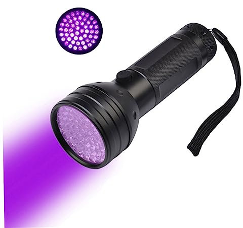 Gadpiparty Uv-51-led UV Taschenlampe Schwarzlicht 395 Nm Violett LED Haustierurin Detektor Tragbare UV Lampe für Teppiche Währungsprüfung Geocaching
