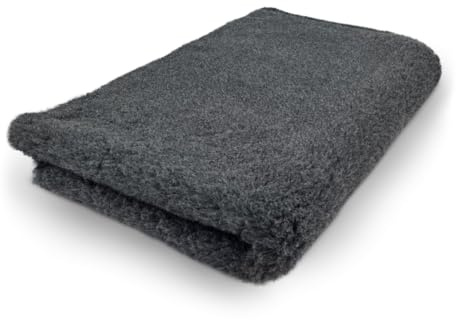 Vetbed Anthrazit Uni – rutschfeste Hundematte, Welpenteppich – Hundeteppich, Bankteppich, Bankmatte, Tiermatte – für Wurfkiste und Hundebox – maschinenwaschbar, 100 x 75 cm