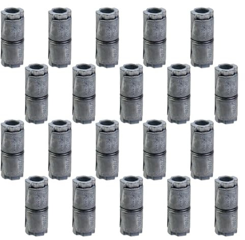 Woogim 20PCS Double Expansion Bolts Hollow Double Expansion Anchor Double Internal Forced Expansion Bolts for Masonry Concrete Brick or Block 1/4×1/2