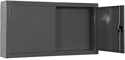 Simon Rack Werkzeugschrank, Werkzeugkiste aus Metall, 550 x 1200 x 275 mm, inklusive Schlüssel, Anthrazit - Cabinet Tool