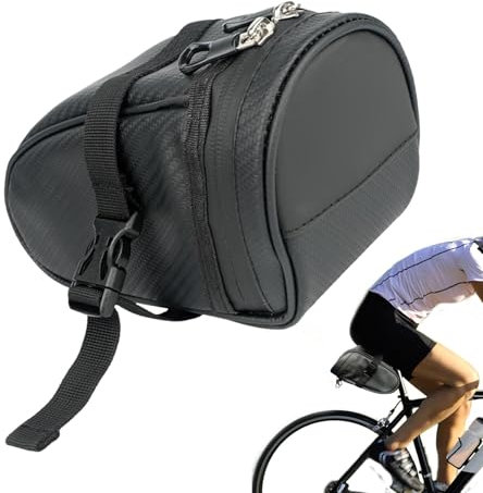 Zuasdvnk Satteltasche für Fahrräder, große Kapazität, Fahrrad-Aufbewahrungstasche, Fahrradzubehör, Fahrradtasche, Rahmentasche für persönliche Gegenstände, Rennräder oder Mountainbikes, Regen oder