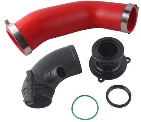 KMAGE Manguera Turbo Intercooler para S3 8V MK3 A3 TT Ea888 3gen Motor Manguera De Admisión De Silicona Tubo Turbo Codo De Entrada Silenciador Eliminar(Red)
