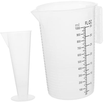 GALPADA 2piezas Taza Medidora Transparente Graduada De Vaso Medidor Para Cocina y Repostería Escala Práctica Herramienta De Medición Para Hornear El Hogar