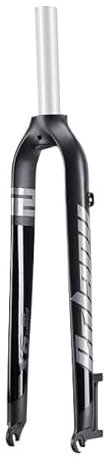 Forcella Mtb Forcella rigida opaca adatta for mountain bike in lega di alluminio da 26/27,5/29 pollici, tubo dritto, montante anteriore da 28,6 mm, forcella rigida MTB Forcelle Rigide Mtb(29 inch Blac