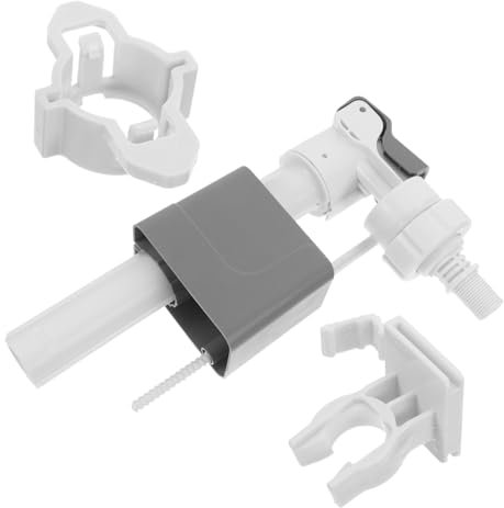 SHINEOFI Toilet Tank Fill Valve Replacement Kit Stainless Steel Water Inlet Valve Shutoff Function Side Mounted Compatible Bathroom Cisterns