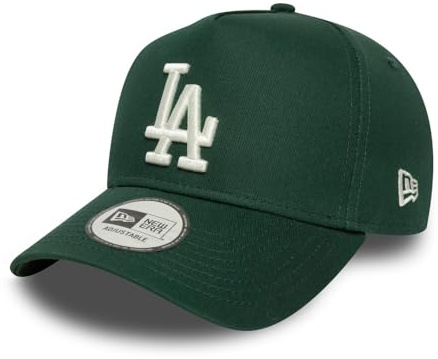 New Era Gorra League ESS E-Frame DodgersEra Mujer/Hombre - Curved Brim Cap de Beisbol MLB Snapback, con Visera Verano/Invierno Primavera Verano Otoño Invierno - Talla única Verde