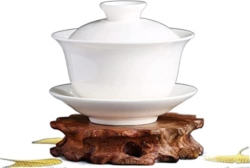 Juego de té, tazas, cuencos, juego de té, cuenco cubierto, taza de cerámica china, tazas con tapa, platillo tradicional de celadón, accesorios para té de ceremonia, individual (color: F-10x8cm-160ml)