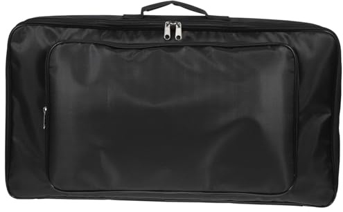 LIFKOME Gitarren Effektpedal Aufbewahrungstasche Pedalboard Tragetasche mit Reißverschluss Schwarz Nylon Robust für Gitarrenzubehör Komfortabler Griff Kompakt für Musiker