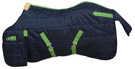 Fenteer Pferdedecke Winter Weidedecke Reitbekleidung Warm Winddicht Atmungsaktiv Wasserdicht, 115cm
