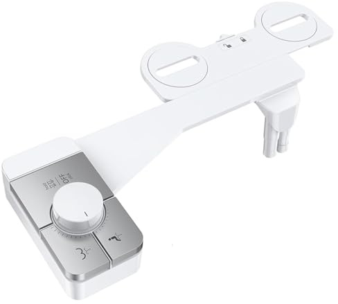 Accesorio de bidé para inodoro, pulverizador de bidé para inodoro con doble boquilla con limpieza suave y cómoda, pulverizador de fácil instalación