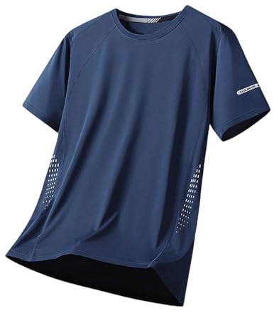 Kwatieh Rashguard Homme Manches Courts M-3XL T-Shirt Anti-UV UPF 50+ Sechage Rapide Léger pour Surf Natation Plongée Plage #313