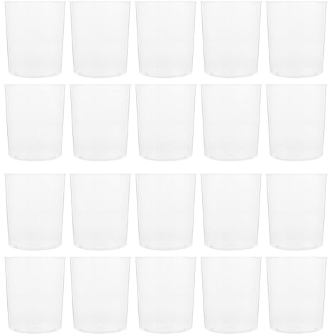 TIKODIDA Plastic Measuring Beakers 100Ml Set of 30 with Graduated Scale for Chemistry Lab and Student Practical Use
