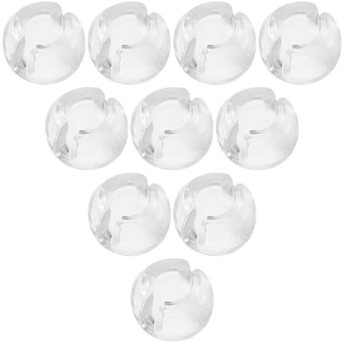 HOMSFOU 12 Piezas Topes y Persianas para Transparentes de Cuentas de Cadena Accesorios Fijadores de Cordón, Compatibles Verticales para Cortinas Estores Enrollables, Uso Doméstico