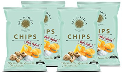 Chips a la Flor de Sal mit weißem Trüffel von Sal de Ibiza 4 x 125 gr