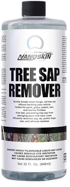Nanoskin Tree Sap Remover 32 Oz. - Instant, Safe Car Detailing Solution | Optimized for Paint, Glass, Plastic & Trim | Compatible with Microfiber & Terry Cloth | Fast-Acting, Multi-Surface Application