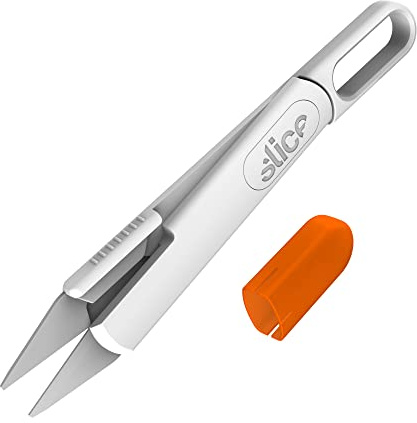 Slice 10595 Self-Opening Scissors, Easy-to-Use with Arthritis or Other Dexterity Issues, Ideal for Sewing, Tailoring & Fibre Artists - with Finger-Friendly Safety Blades