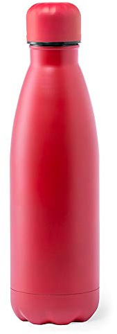 eBuyGB Metal Water Bottle 790ml Stainless Steel Leakproof Drinks Bottle Reusable BPA Free Matt Water Bottles - Travel Cup for School, Gym, Outdoor, Yoga & Sports - Red (Pack of 1)