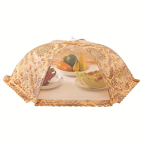 Mesh Food Covers, Large and Tall Food Covers for Outside, 42cmx42cm Pop-Up Mesh Food Covers Tent Umbrella for Outdoors, Screen Tents, Parties Picnics, BBQs, Reusable and Collapsible