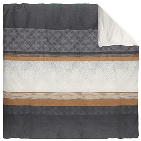 Linnea Housse de Couette 280x240 cm Satin de Coton Tiago Noir