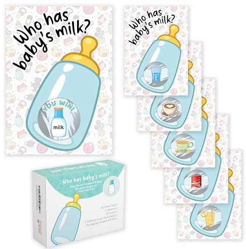 Party Hearty Baby Shower Games for Boy, 40 Emoji Scratch Off Lottery Tickets, Baby Games Ideas, Scratch Off Game, Blue