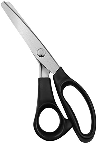 Ailopta Bastelschere,Zickzack-Schere mit Wellenschliff | Komfort Griff behandelt Professionelle Stoff Handwerk Schneiderei Zickzack-Schnitt-Schere zum Nähen