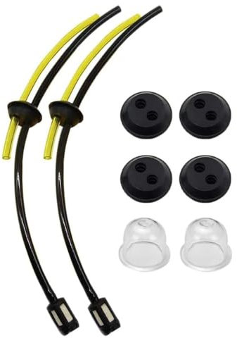 Benzinschlauch Dichtung für Rasenmäher, Benzinschlauch Motorsense, 8 Stück Benzinfilter Set Universal, für Motorsense Erdbohrer Heckenschere Freischneider Hochentaster