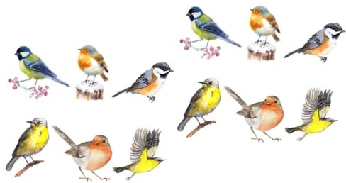 PRETYZOOM 2 Sätze Anti-vogel-aufkleber Vögel Fenster Haftet Thanksgiving-fenster Haftet Hausfenster Haften Nicht Klebende Fensteraufkleber Vogel-dekor Büro Fensterfolie Weihnachten Pvc