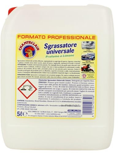 Chanteclair Sgrassatore Universale, Profumo Di Limone 5L