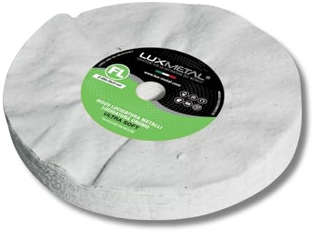 Lux Metal Disco de pulido ultra suave 300 mm de algodón franela discos para pulir espejo aluminio cromo metal acero inoxidable rueda pulido pulido latón cobre madera mármol plexiglás plata