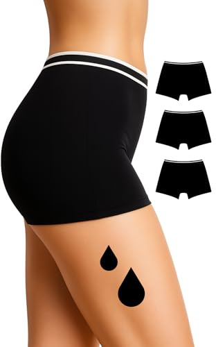 NoBlood - Periodenslips Boxer XXS-6XL Baumwolle, Sehr Starke Blutung | Ideal für Nacht oder Sport. Sehr starker Fluss: dieser Menstruations-Boxer ist der absorbierendste unserer Kollektion!
