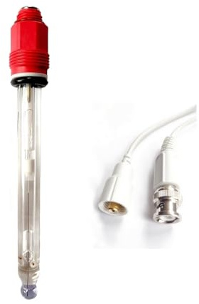 PH elettrodo vetro trasparente D12 mm filettatura PG 13,5 con cavo da 2 metri BNC a connettore S7
