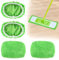 4 Pezzi Lavapavimenti Panni Adatto a Swiffer,Panno Microfibra Pavimenti Mop per Swiffer Sweeper,Straccio Lavapavimenti per Uso Umido e Secco (Verde)