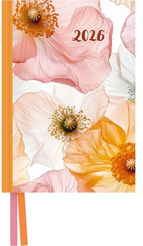 DUMONT - Bright Flowers Taschenkalender 2026 – Terminplaner mit Wochenkalendarium – 11 x 16 cm – Florales Blumen-Design