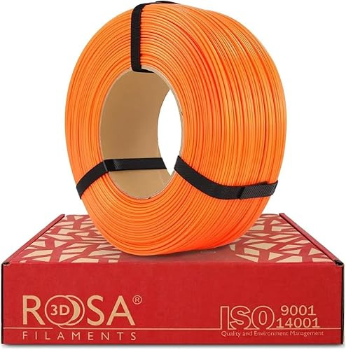 ROSA3D ASA Filament 1.75 mm für 3D Drucker, ASA Orange, Refill Filament 1 kg
