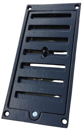 Antikas - Grille d'aération de cheminée verrouillable - Grille de cheminée réglable 210 mm x 105 mm