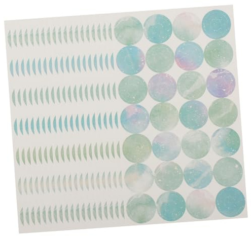 DIYEAH 20hojas Etiqueta Adhesiva Protectora De Refuerzo Para Perforadoras Pegatinas Para Reforzar Carpeta Para Notas y