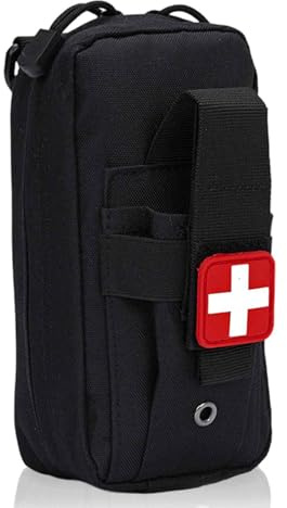 HA BIN Erste hilfe tasche, Wasserdichte Emergent Set, Molle Medizinische IFAK Tasche, für Outdoor-Aktivitäten, Reisen, Klettern, Wandern (Schwarz)