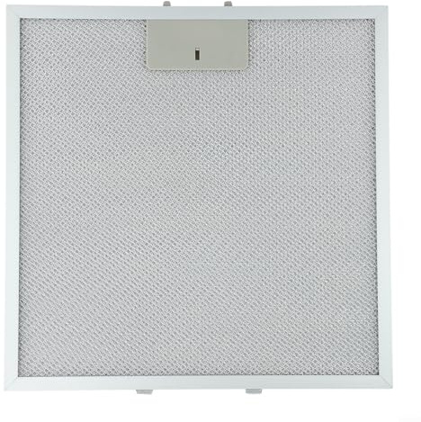 Bulevisiter Silberner Fettfilter für Dunstabzugshaube, Metallgitter, Abluftfilter, 320 x 320 x 9 mm, 5-lagige Aluminium-Filtration für Dunstabzugshaube, Lüftungsschlitze, Küchenbelüftung