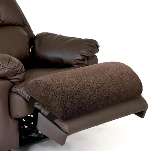 SEMGABO Extra Large Recliner Leg Rest Cushion – Half Moon Foot Pillow with Adjustable Strap for Leg, Ankle, Neck & Back Support – Multi-Purpose Recliner Leg Pillow for Sofa, Bed or Chair (Coffee)
