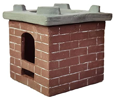 Estufa de casa de muñecas en miniatura, modelo de decoración para niños