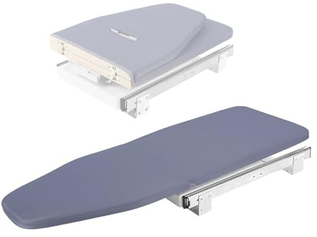MEHOOSPVN Tabla de planchar plegable, rotación de 180°, extensible, plegable, armario, ahorro de espacio, cajón plegable, mesa de planchar para casa, armario y lavadero, estación de planchado de vapor
