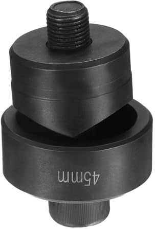 QUARKZMAN Emporte-Pièce Métallique Pour Trous 45mm Acier À Roulement Noir | Acier Inoxydable, Coupe Précise, Kit Manuel, Pour Perçage, Pour Plaque Métallique Évier